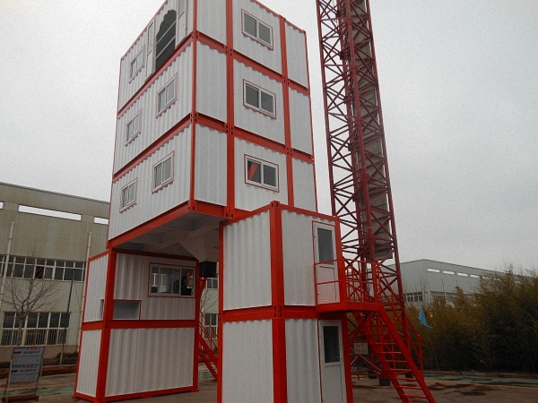 Container type concrete batching plant
