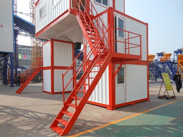 Container type concrete batching plant