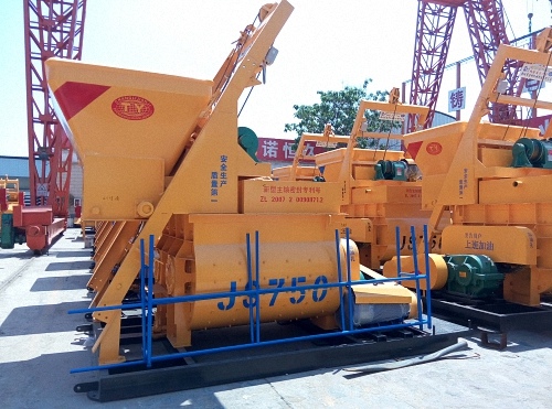 stationary concrete mixer