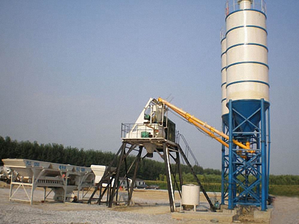commercial concrete mixer plant