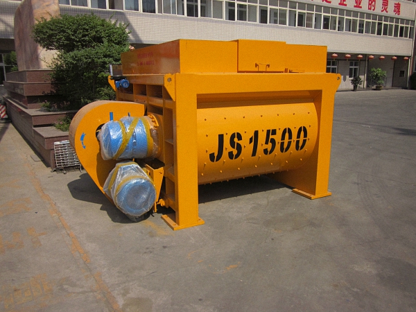 forced concrete mixers