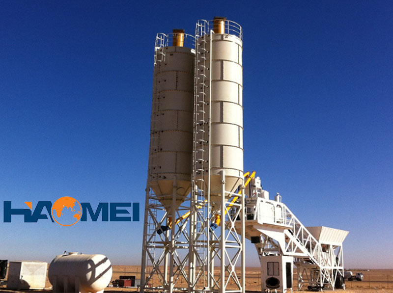 stationary concrete batching plant