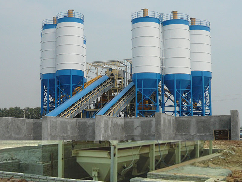 concrete batching plant storage system
