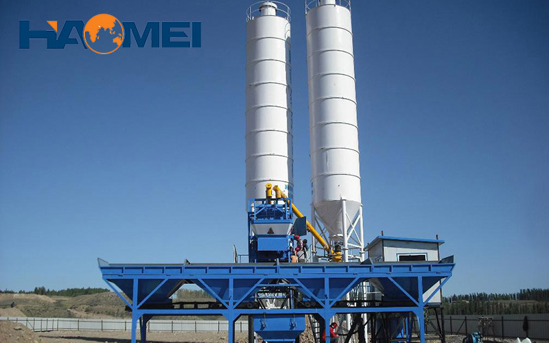 THis is a set of ready mix concrete batching plant.