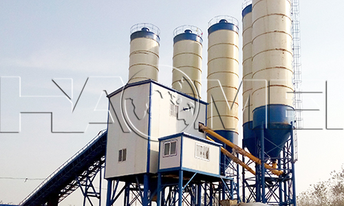 a concrete mixing plant