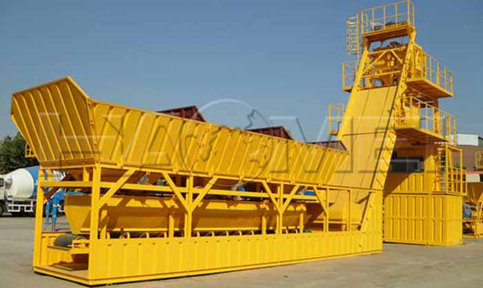 foundation free concrete batching plant