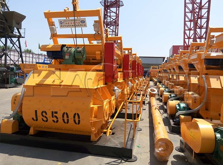 twin shaft concrete mixer